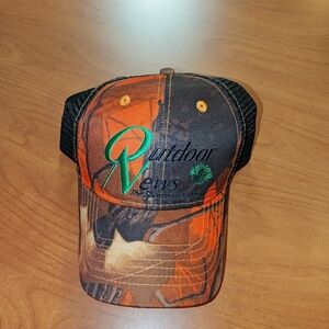 Outdoor News The Sportsman's Weekly Camo Embroidered Strap-on Cap Hat